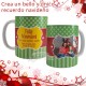 Mug Navideño Pepas y Rayas