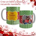 Mug Navideño Pepas y Rayas