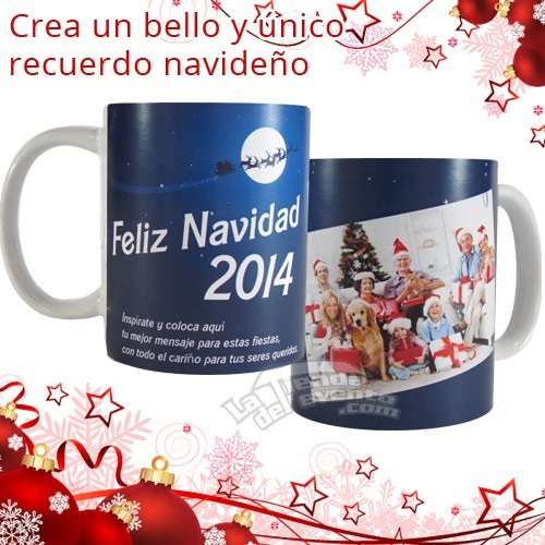 Mug Navideño Trineo volador