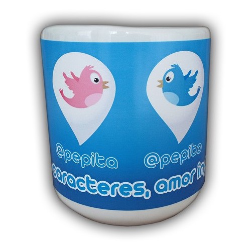 Twitter - Mug Oreja de Corazón